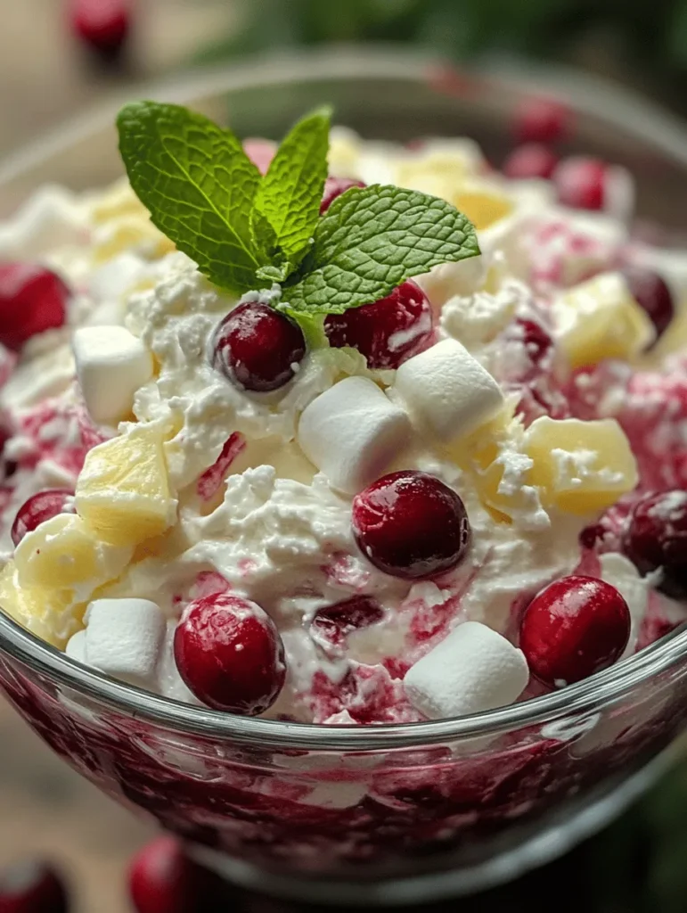 Imagine a dessert that bursts with bright flavors and vibrant colors—introducing the Cranberry Fluff Dessert Salad! This delightful treat is not only visually appealing but also combines a perfect mix of sweet, tart, and creamy textures that are sure to impress at any gathering. Whether it’s a holiday feast, a potluck, or just a refreshing addition to your summer menu, this dessert salad is always a crowd-pleaser. Reminiscing about the family gatherings where this dish was always the star, it’s hard not to be excited about sharing it with loved ones!