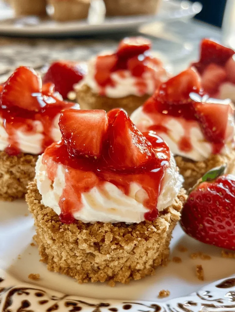 Get ready to indulge in the delightful world of Irresistible Strawberry Crunch Cheesecake Bites! These bite-sized treats are a perfect harmony of creamy cheesecake, fresh strawberries, and a crunchy graham cracker layer. Whether you’re preparing for a summer picnic, a potluck, or just want a sweet treat to brighten your day, these cheesecake bites will satisfy your cravings. They are not only visually appealing but also taste like a mini slice of heaven!