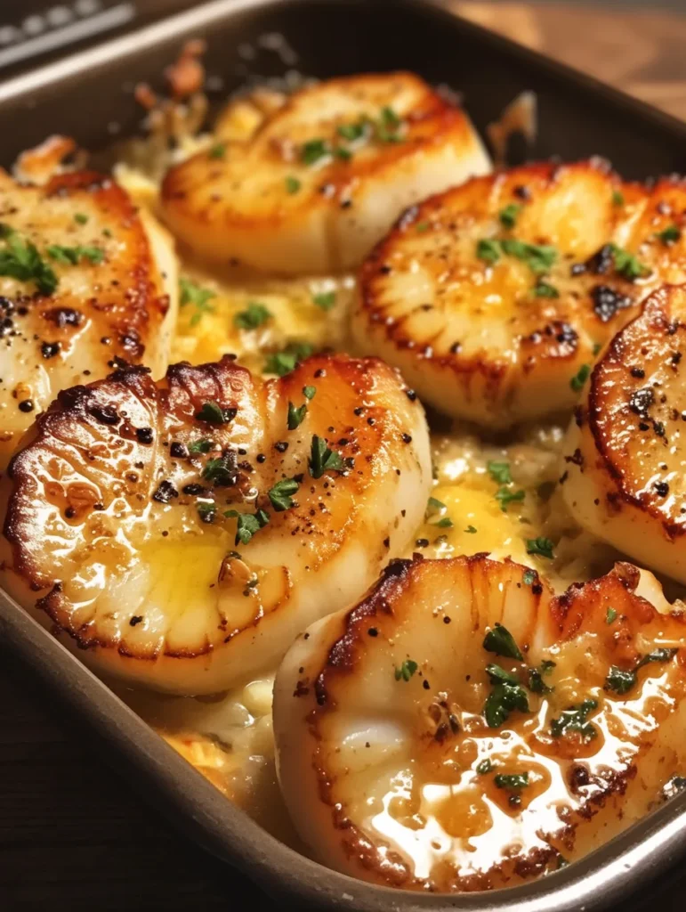 Garlic Butter Baked Scallops is a luxurious, flavorful dish that is surprisingly easy to prepare. With tender scallops drenched in a buttery garlic sauce, complemented by a crispy Parmesan breadcrumb topping, this recipe is perfect for both special occasions and everyday meals.