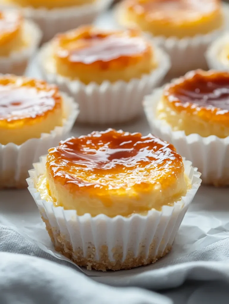 Imagine a beautifully delicate dessert that combines the classic flavors of crème brûlée with the creamy richness of cheesecake. This Mini Crème Brûlée Cheesecakes recipe is just that—an exquisite treat that captures the essence of both desserts in delightful, bite-sized portions. Whether you’re celebrating a special occasion or simply seeking a sweet indulgence, these mini cheesecakes are sure to impress your guests and become their favorite!