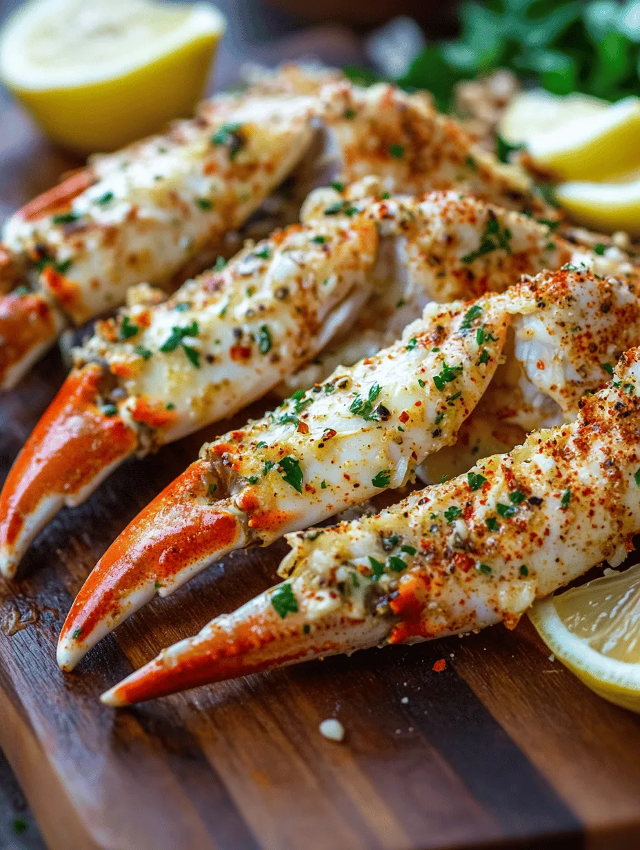 Indulge in the seaside experience of Baked Crab Legs in Butter Sauce—a dish that elevates dining with its succulent crab melded beautifully into a creamy, garlicky butter sauce. The delightful aroma of garlic and lemon wafts through the air as the crab legs bake to perfection, inviting everyone to the table. Perfect for special occasions or a lavish dinner at home, this recipe holds a special place in my heart, combining comfort with elegance. Join me as we explore this mouthwatering dish that is sure to impress friends and family alike!