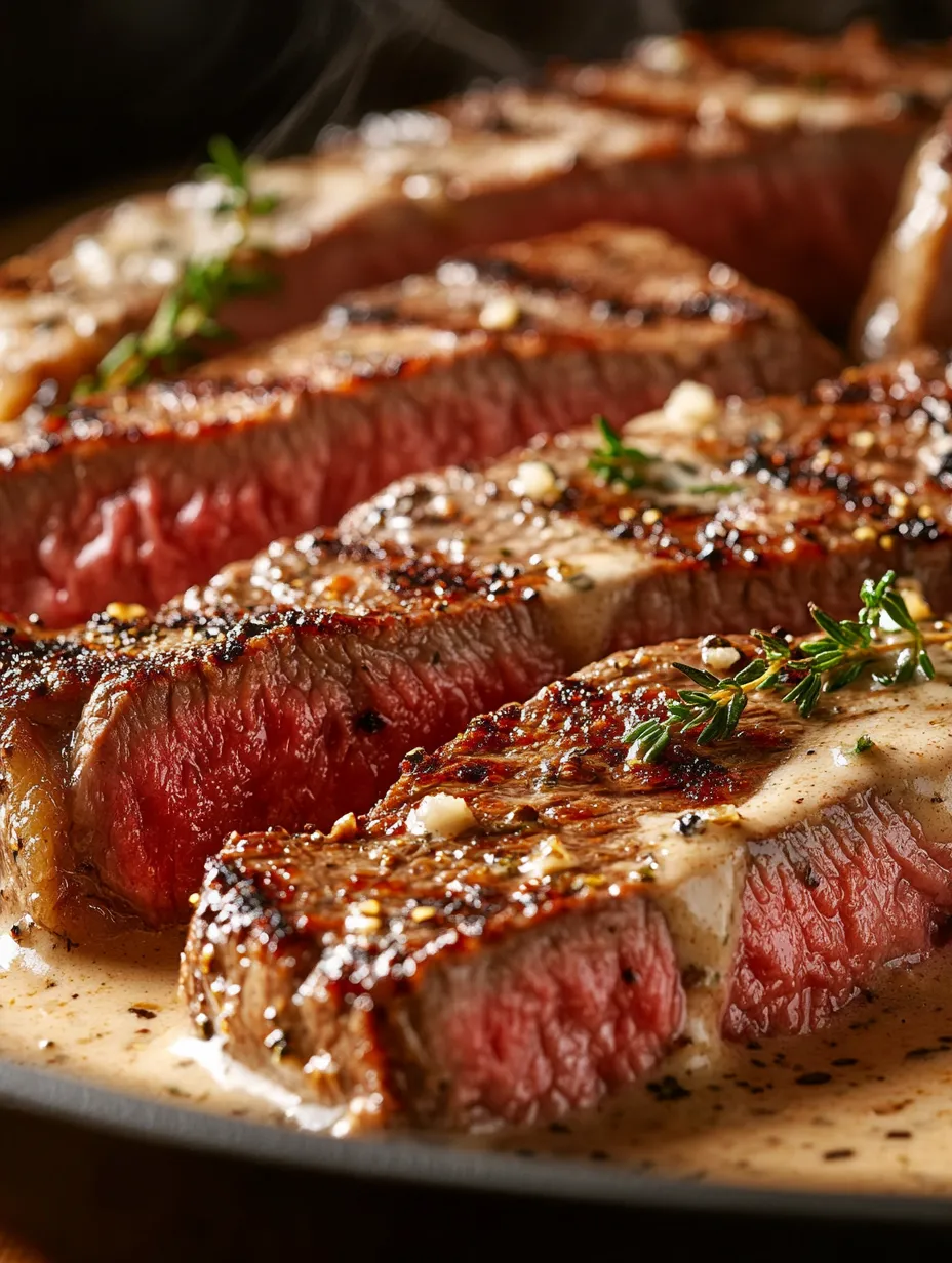 Indulging in a perfectly cooked steak is one of life’s greatest pleasures, and this Sizzling Steak with Garlic Cream Bliss recipe elevates that experience to new heights! Imagine juicy ribeye steaks seared to perfection, smothered in a rich, velvety garlic cream sauce that adds incredible depth to every bite. Whether you’re planning a romantic dinner or looking to impress guests at a gathering, this dish will steal the show. Cooking steak may seem intimidating, but this recipe simplifies the process and guarantees a delicious meal.