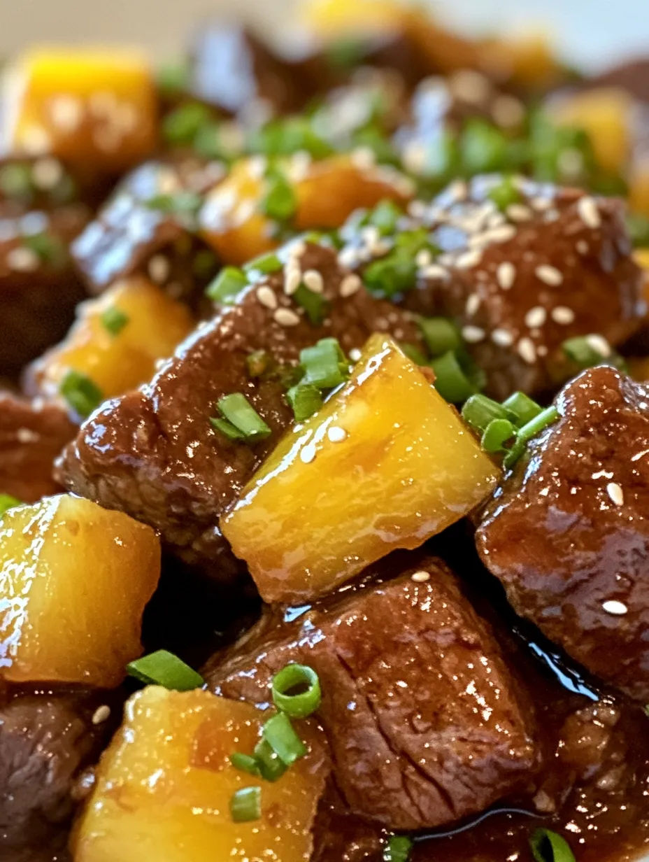 If you're searching for a dish that combines sweet, savory, and a hint of spice, look no further than Sticky Pineapple Brown Sugar Glazed Beef! This recipe is a delightful fusion of tender beef brisket and juicy pineapple, all enveloped in a glossy brown sugar glaze. Perfect for family dinners or special gatherings, every bite of this dish promises to take your taste buds on a mesmerizing journey to tropical paradise.