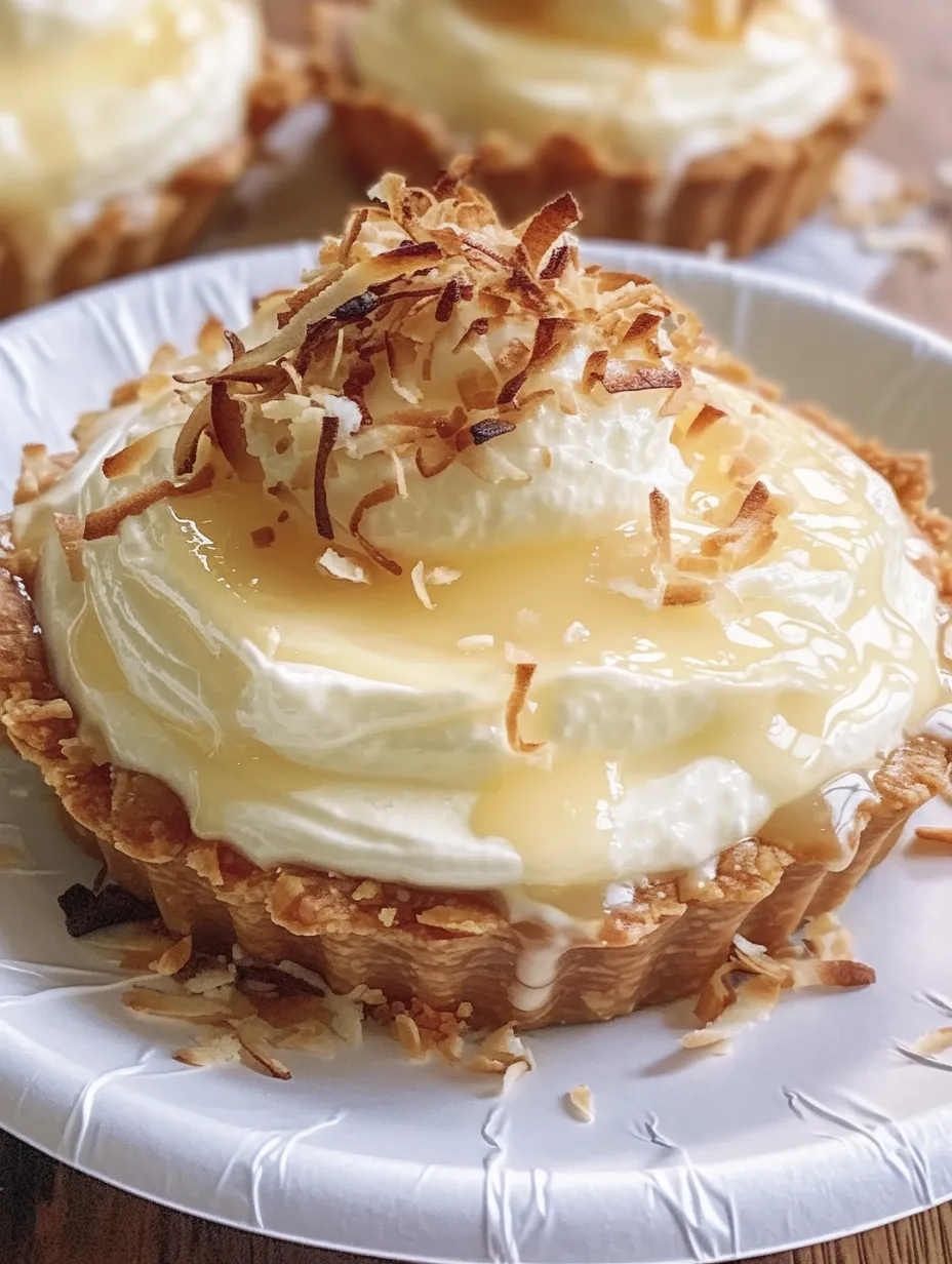 Indulge in the tropical delight of Mini Coconut Cream Pie! These individual-sized desserts are perfect for satisfying your sweet cravings while adding a touch of elegance to any occasion. With a luscious creamy filling, crispy toasted coconut, and a buttery crust, these pies are an irresistible treat for coconut lovers.