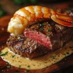 Indulge in a one-of-a-kind dining experience with our Surf and Turf Delight with Creamy Garlic Sauce! This dish combines the succulent flavors of perfectly seared sirloin steak and tender lobster, all brought together by a rich, creamy garlic sauce that elevates it to gourmet status. Whether you’re planning a romantic dinner for two or a celebration with friends, this dish is guaranteed to impress. What truly makes it special is the balance of flavors and textures that explode on your palate with every bite.