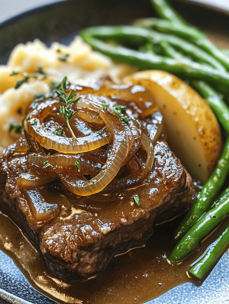 Imagine a plate filled with tender beef cube steak, slathered in a rich, savory brown gravy, paired with creamy mashed potatoes and vibrant green beans. This Savory Beef Cube Steak with Rich Brown Gravy is the quintessential comfort food that warms your heart and satisfies your hunger. It's perfect for family dinners or cozy gatherings and is sure to leave everyone asking for seconds. The unique blend of flavors and textures makes this dish a favorite year-round!