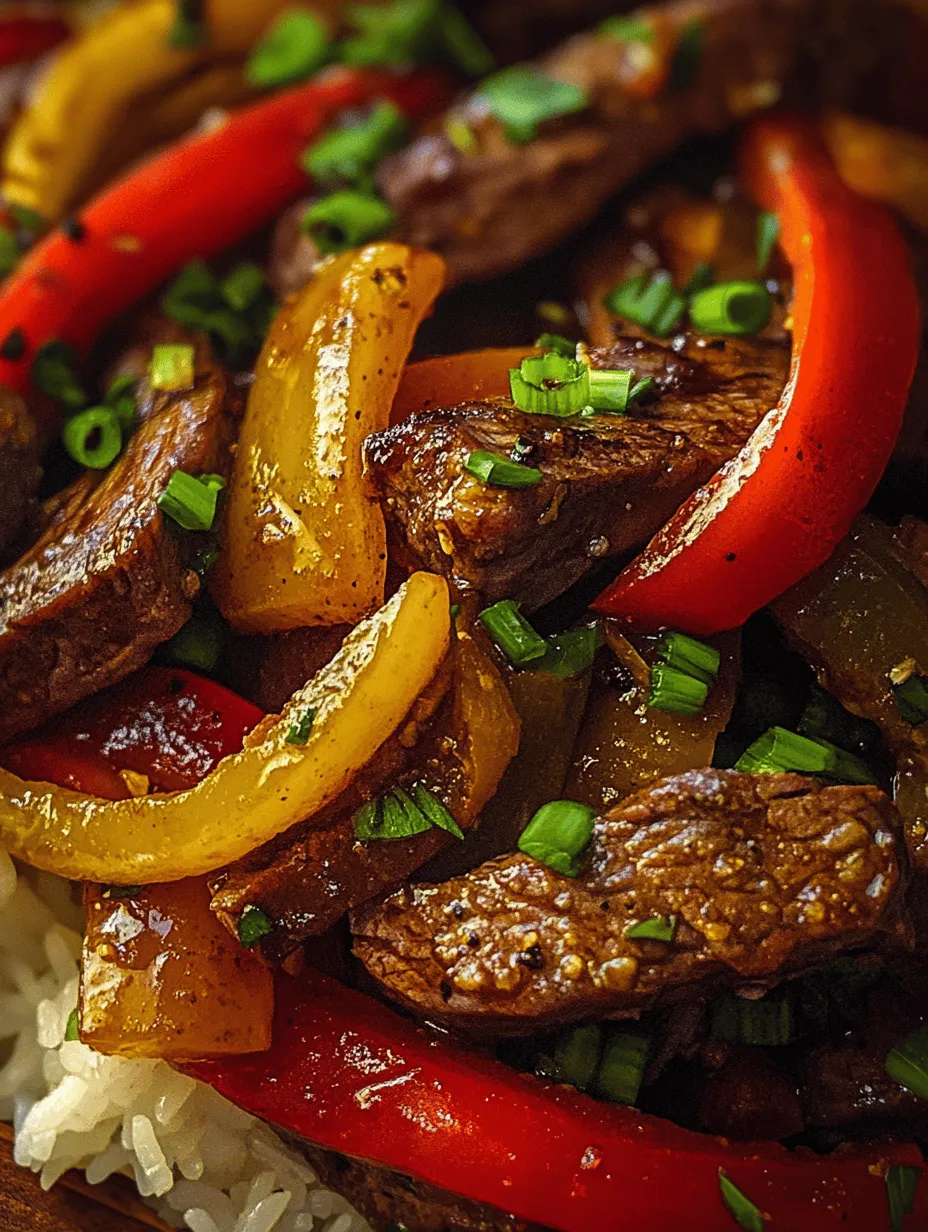 If you're hunting for a dinner recipe that’s not only packed with flavor but also visually stunning, look no further than Sizzling Chinese Pepper Steak with Onions! This dish features mouthwatering slices of flank steak, vibrant bell peppers, and aromatic herbs that create a tantalizing meal that can transport you straight to your favorite Chinese restaurant. Whether you’re cooking for family or impressing guests, this dish delivers a symphony of textures and tastes that will leave everyone craving more.