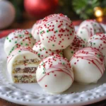 Little Debbie Cake Balls are delightful bite-sized treats perfect for any festive occasion. These easy-to-make dessert balls combine the nostalgic flavors of Little Debbie Christmas Tree Cakes with the creamy richness of cream cheese, all coated in a smooth candy shell. Whether you’re making them for a holiday gathering or as a fun family treat, these cake balls are sure to be a hit with their melt-in-your-mouth texture and festive decoration.