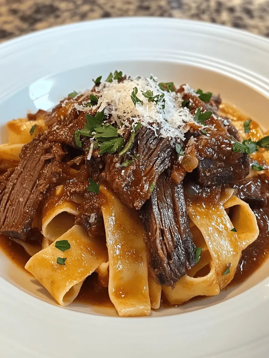 Imagine a chilly evening, where the comforting aroma of Short Ribs Ragu with Pappardelle fills your kitchen. This rich and savory dish pairs tender, melt-in-your-mouth beef short ribs with luscious, wide pappardelle pasta, creating a delightful gastronomic experience. This recipe isn’t just a meal, it’s a warm hug on a plate, perfect for family gatherings or a cozy night in. With its complex flavors and beautiful presentation, this ragu is sure to become a staple in your kitchen!