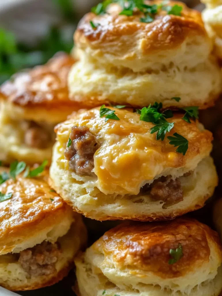 Are you searching for the perfect appetizer that’s both satisfying and easy to prepare? Look no further! Delicious Sausage and Cream Cheese Biscuit Bites are the ultimate crowd-pleasers! With their flaky, buttery biscuit shells, creamy and savory sausage filling, and a hint of melty cheddar, these bites will have everyone sharing compliments at your next gathering. Perfect for brunch, parties, or as a hearty snack, these biscuit bites are bound to become a new favorite!