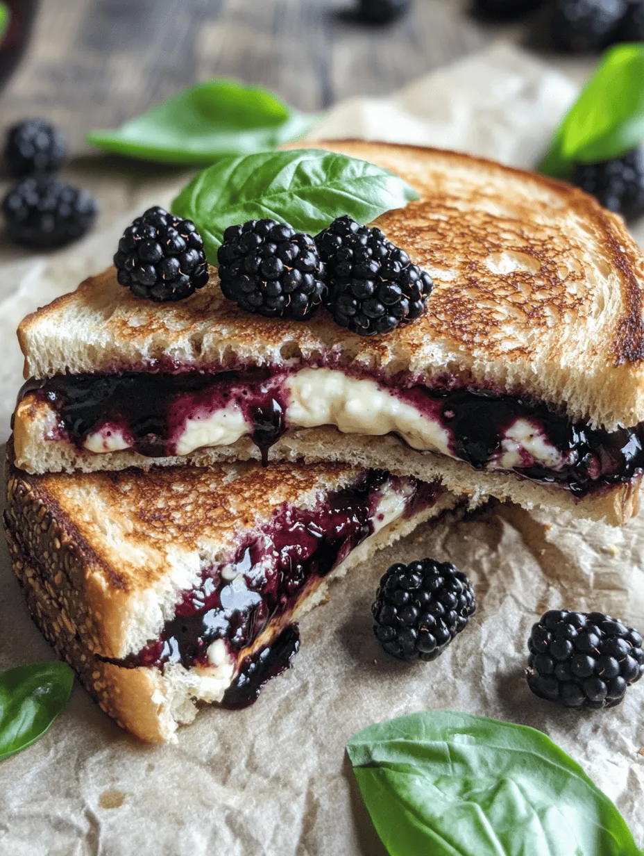 Imagine sinking your teeth into a warm, gooey grilled cheese sandwich that bursts with flavor! The Balsamic Blackberry Bliss Grilled Cheese takes this beloved comfort food to a whole new level. The combination of creamy cheeses paired with the sweetness of fresh blackberries and the tanginess of balsamic vinegar creates a mouthwatering experience that is sure to impress. Perfect for a cozy lunch or a unique brunch item, this recipe is not only delicious but also a conversation starter.