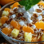 If you're in search of a refreshing and vibrant salad that captures the essence of summer, look no further than this Orange Dreamsicle Salad! This delightful dish melds the sweetness of oranges and pineapple with the creaminess of Greek yogurt and whipped topping, reminiscent of your favorite childhood ice cream treat. With its bright colors and luscious textures, this salad is not just a treat for the taste buds but for the eyes as well! Perfect for barbecues, potlucks, or simply as a light dessert, this recipe is sure to become a favorite in your household!