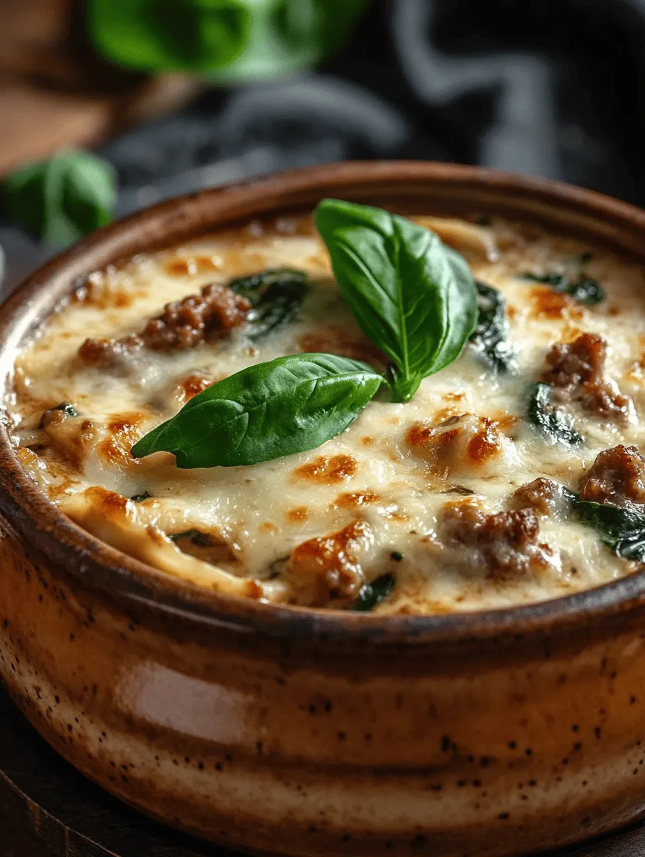 Imagine a bowl of creamy, cheesy goodness that warms you from the inside out. This Creamy Alfredo Lasagna Soup is an enchanting twist on traditional lasagna, combining the rich flavors of Alfredo sauce with hearty lasagna noodles and savory Italian sausage. It’s the ultimate comfort food, perfect for cozy evenings or gatherings with friends and family. Each spoonful offers a comforting blend of textures—creamy, cheesy, and filling, making it an instant favorite that’s sure to impress.