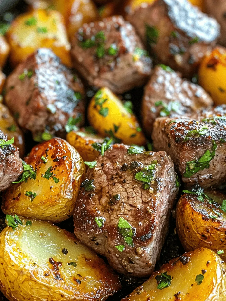 Imagine succulent sirloin steak bites seeping with rich garlic butter flavor paired with tender, fluffy baby potatoes. This Savory Air Fryer Garlic Butter Steak Bites & Potatoes dish is not just a meal; it’s an experience that elevates weeknight dinners into special occasions. Perfect for busy individuals and families alike, this recipe strikes the right balance between convenience and mouthwatering flavor. Plus, using an air fryer means you can enjoy crispy, delicious bites with less oil – what's not to love?