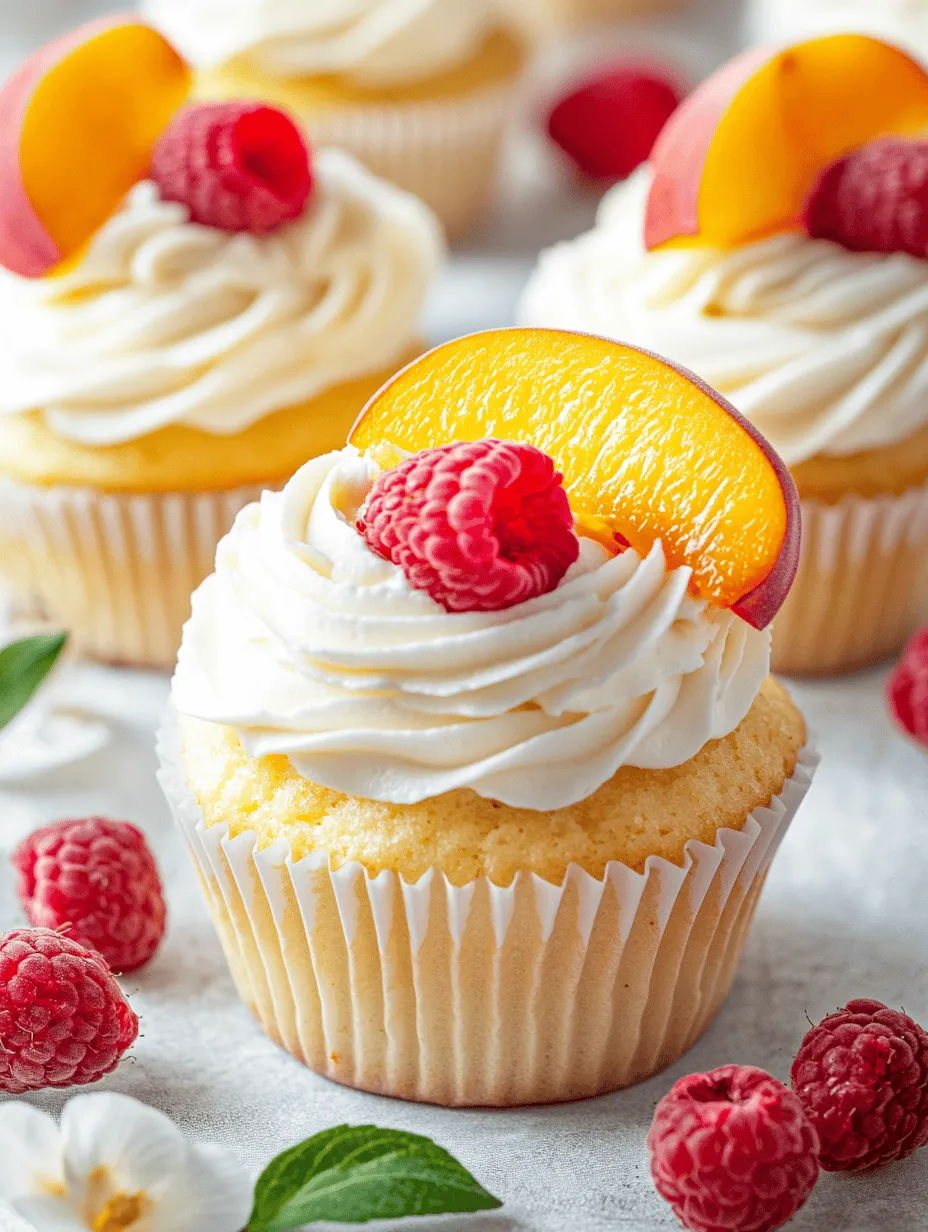 Dive into a world of flavor with our Peach Raspberry Heaven Cupcakes! These delightful cupcakes are a celebration of summer, combining the juicy sweetness of fresh peaches and the tartness of raspberries into soft and fluffy treats. As you bite into these cupcakes, you’ll experience a medley of delightful textures and flavors, crowned with an indulgent cream cheese frosting. Ideal for summer parties, picnics, or simply satisfying your sweet tooth, these cupcakes are sure to impress your friends and family.