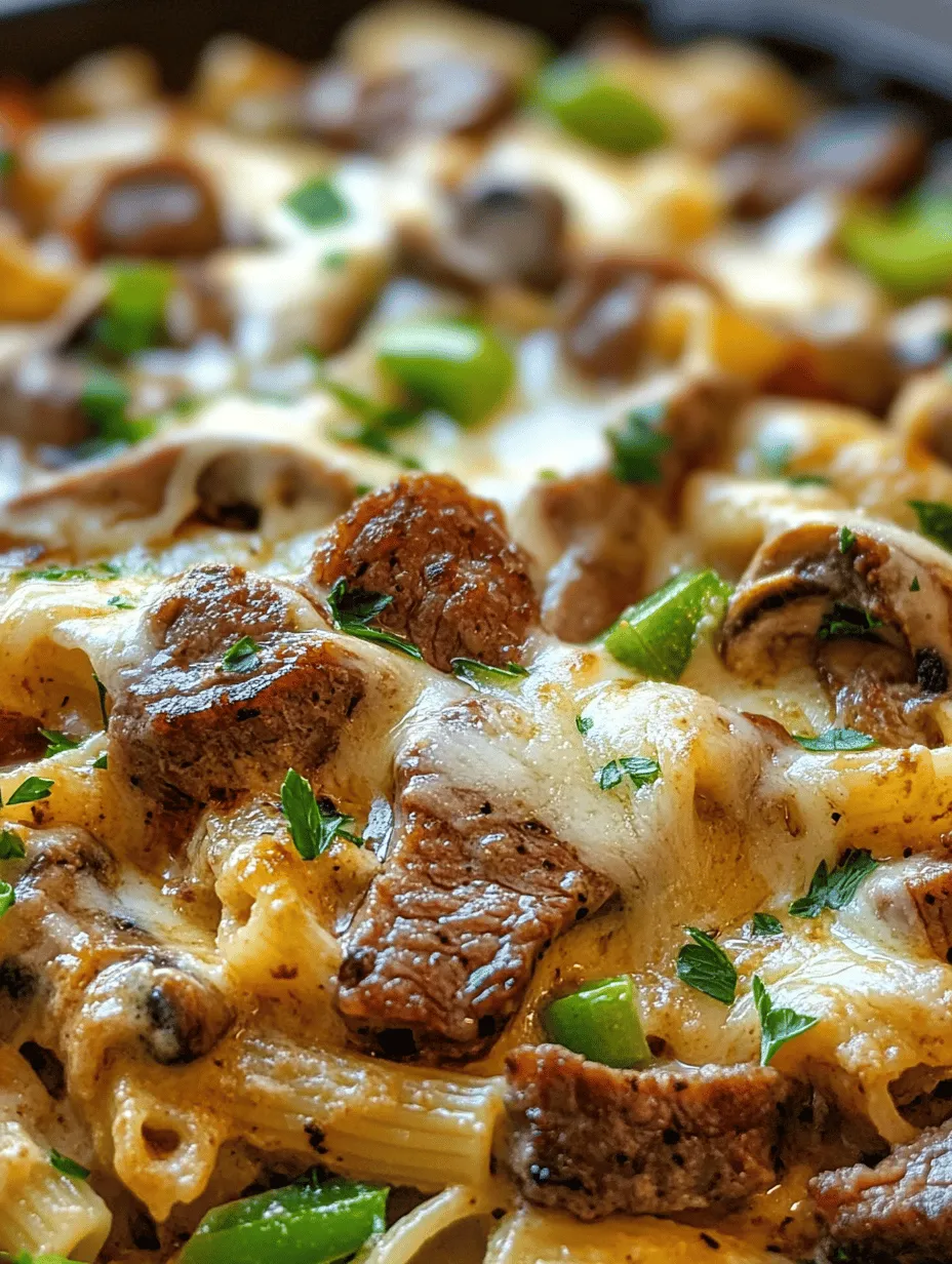 If you're a fan of rich, savory flavors and comforting pasta dishes, then this Philly Cheesesteak Pasta is sure to become a new family favorite! Combining the iconic ingredients of a classic Philadelphia cheesesteak with pasta, this dish delivers a creamy, hearty meal that leaves everyone satisfied. Picture perfectly tender ribeye steak, sautéed vegetables, and a luscious cheese sauce enveloping every bite of pasta. It's simplicity meets indulgence, making it a go-to recipe for weeknight dinners!