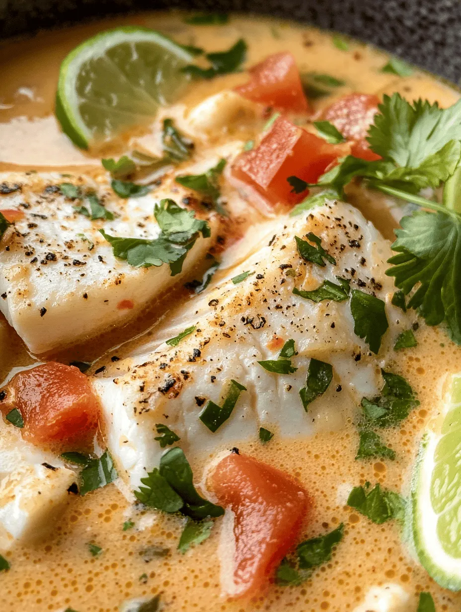 If you're in the mood for something refreshing, vibrant, and bursting with flavors, look no further than this Coconut Lime Fish Soup! With its rich, creamy coconut milk base and zesty lime undertones, this dish is a perfect balance of comfort and brightness. Whether you’re cooking for a special occasion or a cozy weeknight meal, this soup will transport your taste buds to tropical shores. Imagine sitting down to a bowl of lightly spiced fish, the aroma of ginger and lime mingling in the air – it’s pure bliss!