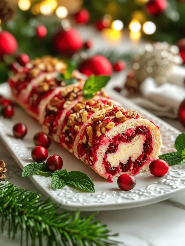 Imagine the delightful burst of flavors as you take a bite of a Festive Christmas Cranberry Roll Up. Creamy, tangy, and slightly sweet, these roll-ups bring the essence of the holidays into every savory morsel! Perfect as an appetizer or a sweet treat, this recipe is not just delicious; it's a visual treat with vibrant colors that will impress your guests. With a combination of cream cheese, dried cranberries, and fresh orange zest, they're the perfect festive addition to your holiday table.