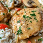 Imagine sinking your fork into a plate of mouthwatering smothered chicken and rice – the juicy bone-in chicken thighs nestled on a bed of flavorful rice, all enveloped in a creamy, savory sauce. This dish is not just a meal; it's an experience. Whether it’s a cozy weeknight dinner or a cherished family gathering, this recipe captures the essence of comfort food. With its heartwarming taste and delightful aroma, it’s bound to become a staple in your home.