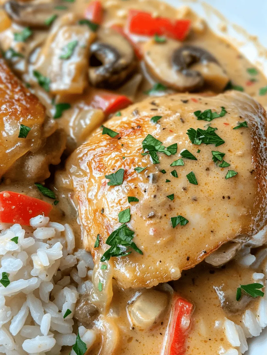 Imagine sinking your fork into a plate of mouthwatering smothered chicken and rice – the juicy bone-in chicken thighs nestled on a bed of flavorful rice, all enveloped in a creamy, savory sauce. This dish is not just a meal; it's an experience. Whether it’s a cozy weeknight dinner or a cherished family gathering, this recipe captures the essence of comfort food. With its heartwarming taste and delightful aroma, it’s bound to become a staple in your home.