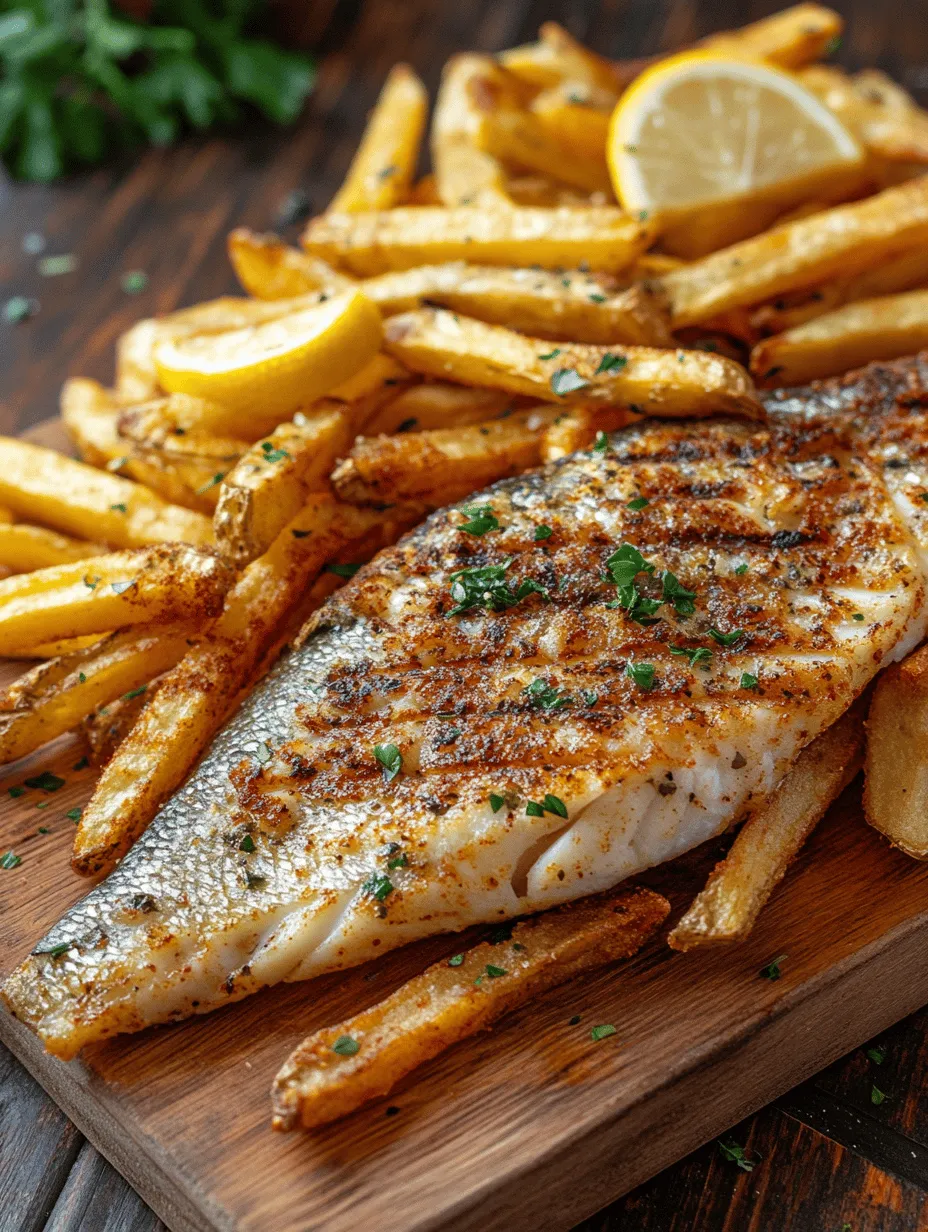 Imagine a warm summer evening, the aroma of fresh fish sizzling on the grill mingling with the golden scent of crispy fries in the air. Grilled Fish with Crispy Fries is not just a meal; it’s an experience, a delicious celebration of flavor and texture. This recipe shines by offering the perfect balance of healthy grilled fish complemented by golden, crispy fries—making it a favorite among families and seafood lovers alike. Whether you're hosting a backyard barbecue or simply treating your family to a weekend feast, this dish is sure to impress.