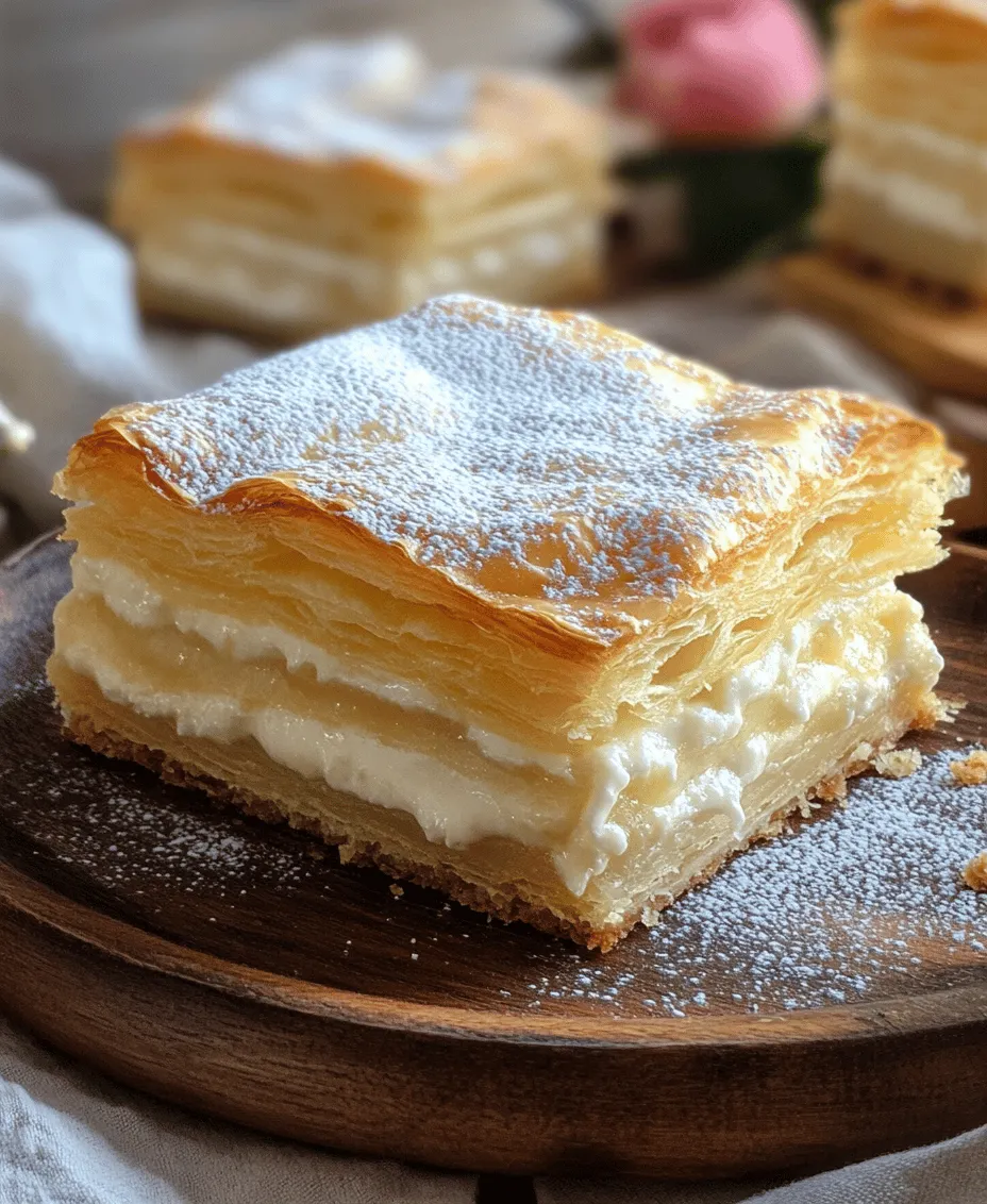 If you are seeking a dessert that beautifully marries the textures of flaky pastry and creamy custard, look no further than the Vanilla Custard Puff Pastry Cake. This exquisite treat is not only a feast for the eyes but also a delight for the palate, making it a perfect choice for a variety of occasions. Whether you are hosting a celebration, attending a dessert party, or simply gathering with family for a sweet ending to your meal, this cake will surely impress your guests and leave them craving for more.