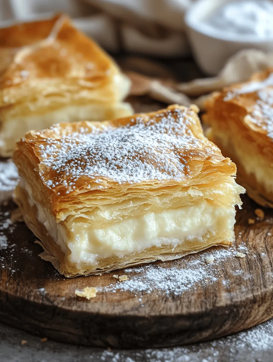 If you are seeking a dessert that beautifully marries the textures of flaky pastry and creamy custard, look no further than the Vanilla Custard Puff Pastry Cake. This exquisite treat is not only a feast for the eyes but also a delight for the palate, making it a perfect choice for a variety of occasions. Whether you are hosting a celebration, attending a dessert party, or simply gathering with family for a sweet ending to your meal, this cake will surely impress your guests and leave them craving for more.