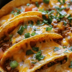 The foundation of this recipe is, of course, the taco shells. While traditional hard taco shells are an excellent choice, you can also explore soft tortillas for a twist on the original. Hard shells provide a satisfying crunch that contrasts beautifully with the creamy filling, while soft tortillas can offer a more tender bite. When selecting taco shells, opt for those that are sturdy enough to hold the filling without crumbling. Look for options that are labeled as “baked” rather than “fried” to reduce excess grease and ensure a healthier dish.