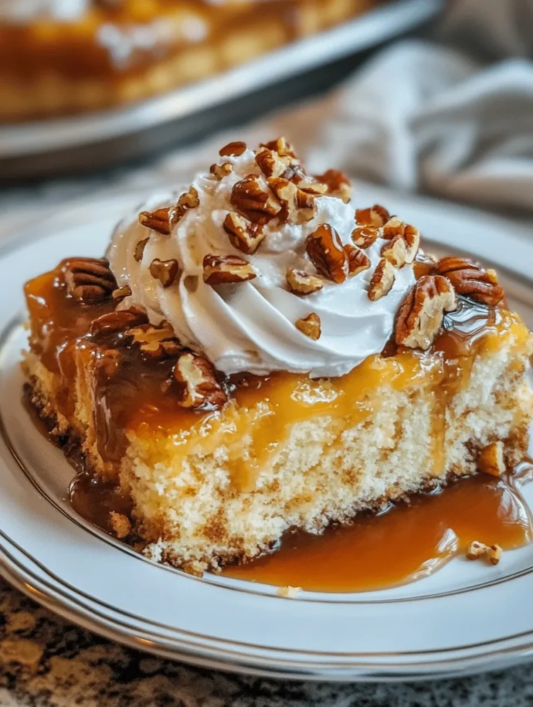 If you're searching for a dessert that combines rich flavors, moist texture, and effortless preparation, look no further than the Butter Pecan Praline Poke Cake. This delightful cake is not only a feast for the taste buds but also a visual treat that can elevate any gathering. Perfect for birthdays, holidays, or just a weekend indulgence, this cake promises to be a showstopper. The allure of the Butter Pecan Praline Poke Cake lies in its unique composition—each slice is infused with a luscious praline sauce that seeps into every corner, ensuring that every bite is bursting with flavor.