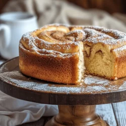 When it comes to desserts that evoke feelings of nostalgia and warmth, the Cinnamon Swirl Dream Cake stands out as a quintessential choice. This delectable cake is not just a treat for the taste buds but also a feast for the eyes, with its stunning swirls of cinnamon and sugar creating an inviting and aesthetically pleasing presentation. The moist texture, rich flavors, and the delightful aroma that fills your kitchen as it bakes make this cake an irresistible indulgence for any occasion.