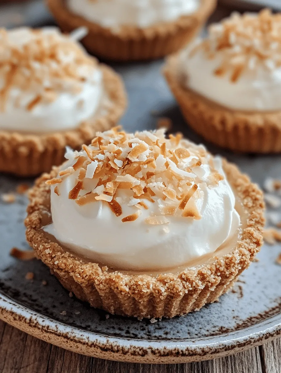 Coconut cream pies are a classic dessert that showcases the tropical allure of coconut in a delightful format. Traditionally, they consist of a flaky pie crust filled with a rich and creamy coconut-flavored custard that is topped with fluffy whipped cream. The contrast between the smooth filling and the crunchy crust creates a delightful sensory experience that has made this dessert a staple in many households.