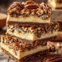 Indulging in a dessert that combines the best of two beloved classics is an experience like no other. The Delicious Pecan Pie Cheesecake Bars recipe offers a tantalizing blend of flavors that perfectly marries the creamy richness of cheesecake with the nutty sweetness of pecan pie. This unique dessert is not only visually appealing but also provides a delightful taste sensation, making it an ideal treat for any occasion. Whether you're gearing up for a festive holiday gathering, planning a cozy family dinner, or simply looking to satisfy your sweet tooth at home, these bars are sure to impress everyone at the table.