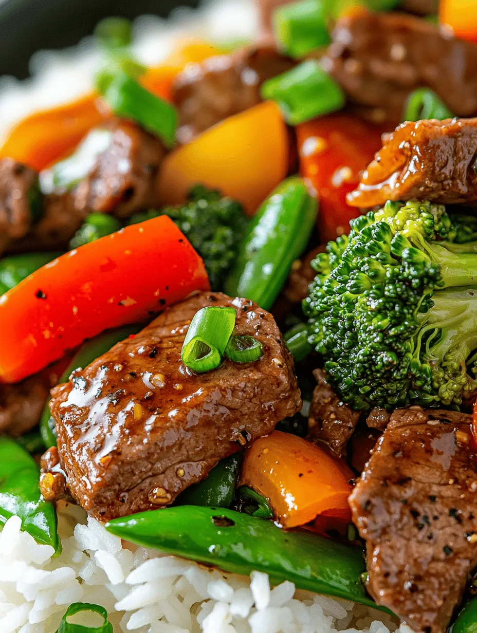 If you're looking for a quick and delicious dinner option that satisfies your taste buds while being easy to prepare, look no further than Savory Black Pepper Beef Delight. This dish combines tender strips of beef sirloin with vibrant vegetables, all coated in a rich, flavorful sauce that features the distinctive kick of black pepper. Perfect for busy weeknights, this stir-fry recipe not only delivers on taste but also offers a nutritious balance of protein and veggies that the whole family will love.