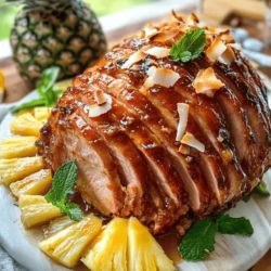 There’s something undeniably alluring about a beautifully glazed spiral ham, particularly when it’s infused with tropical flavors that whisk you away to a sun-soaked paradise. The Tropical Glazed Spiral Ham is not just a centerpiece; it’s a celebration on a platter, making it the perfect dish for gatherings, holiday feasts, and special occasions. Imagine the enticing aroma wafting through your home as this succulent ham slowly bakes to perfection, its sweet and savory glaze enveloping every inch of the tender meat.