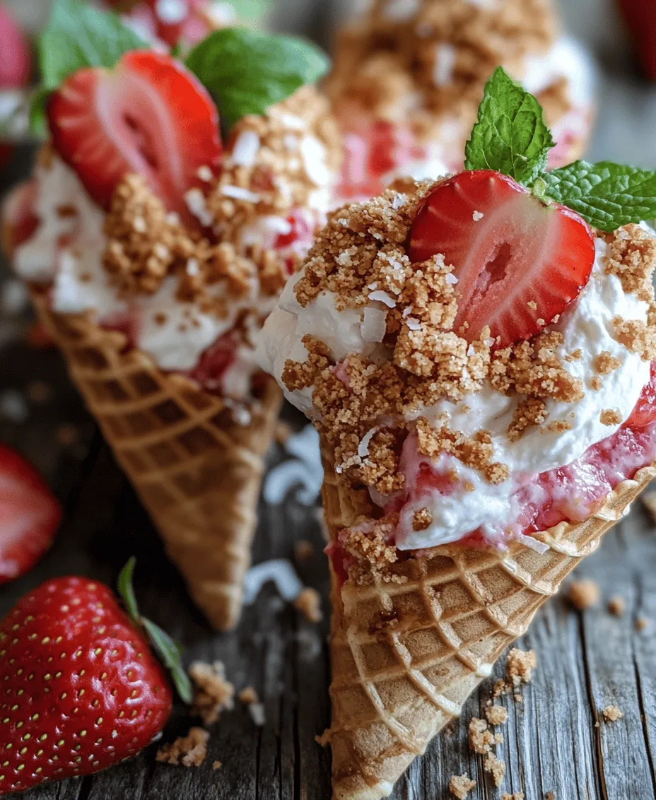 To create the perfect Strawberry Crunch Cheesecake Cones, it’s essential to focus on the quality and balance of the ingredients used. Each component plays a crucial role in achieving the ideal texture and flavor profile that sets these cones apart.