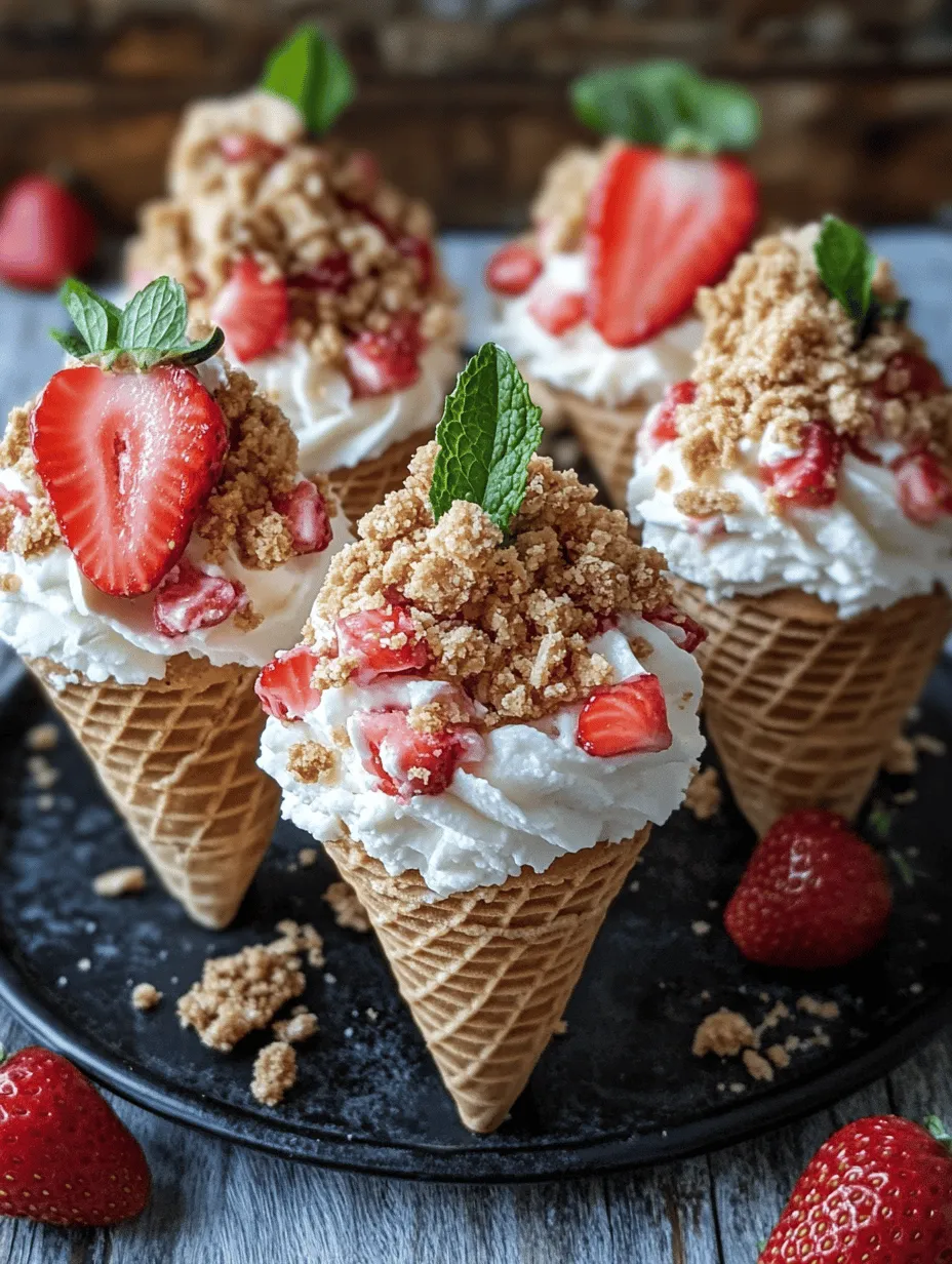 To create the perfect Strawberry Crunch Cheesecake Cones, it’s essential to focus on the quality and balance of the ingredients used. Each component plays a crucial role in achieving the ideal texture and flavor profile that sets these cones apart.