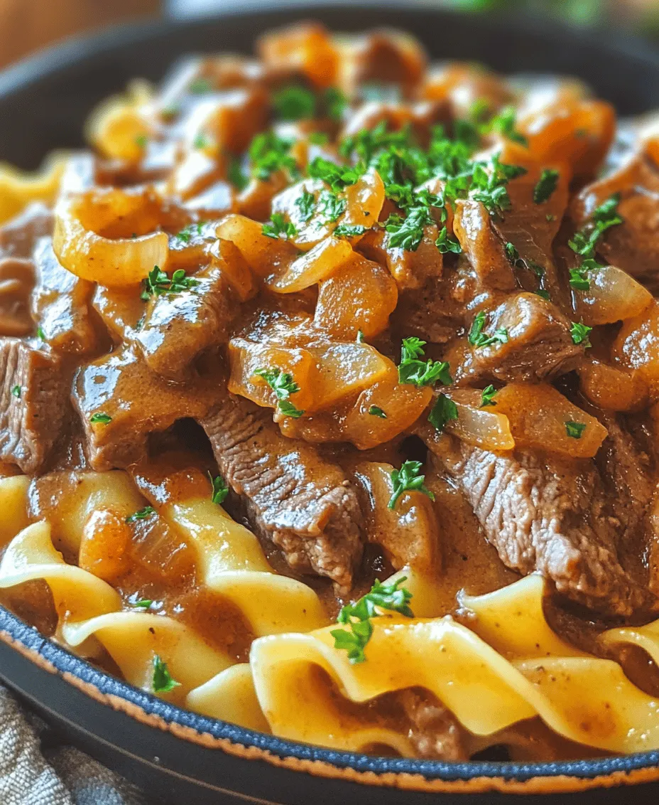 Beef Stroganoff is more than just a dish; it's a culinary experience that embodies comfort and indulgence. This timeless classic is renowned for its rich, creamy sauce enveloping tender strips of beef, often served over a bed of perfectly cooked noodles or rice. The combination of flavors creates a warm and satisfying meal that is perfect for special occasions, yet simple enough to whip up for a weeknight dinner. The beauty of this recipe lies not only in its taste but also in its ease of preparation, allowing even novice cooks to impress family and friends with minimal effort.