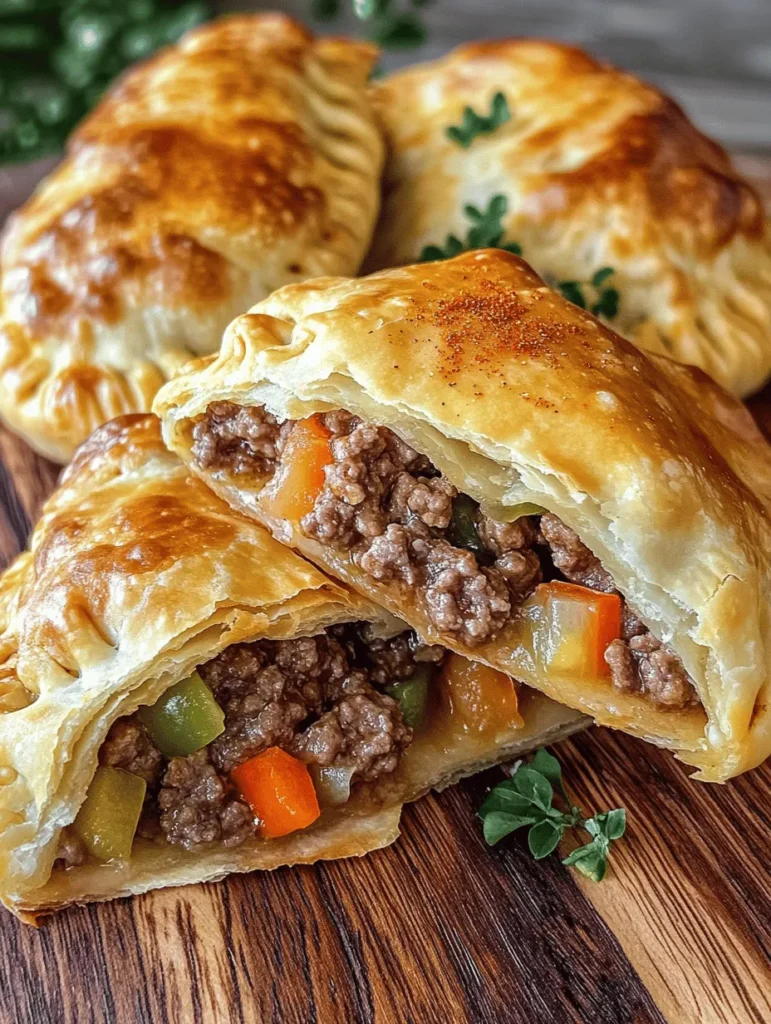 If you’re looking for a comforting, delicious dish that’s perfect for any occasion, these Savory Ground Beef Empanadas with a Twist are your answer! Bursting with flavor, these handheld delights offer a combination of seasoned beef, colorful veggies, and a flaky dough that will leave your taste buds dancing. Perfect for gatherings, family dinners, or just a cozy night in, this recipe will transport you to the vibrant streets of South America, where empanadas are a beloved staple.