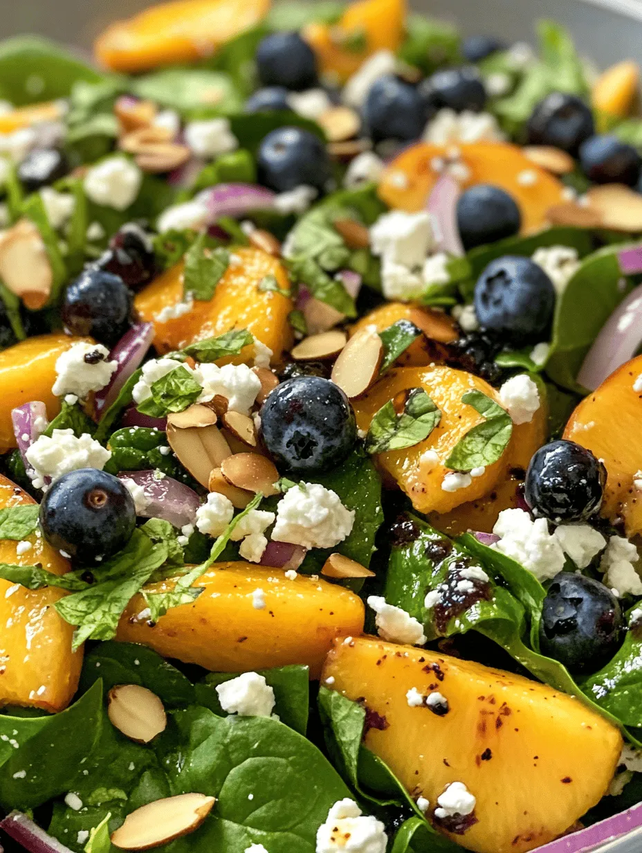 Blueberry Peach Feta Salad: A Refreshing Summer Delight