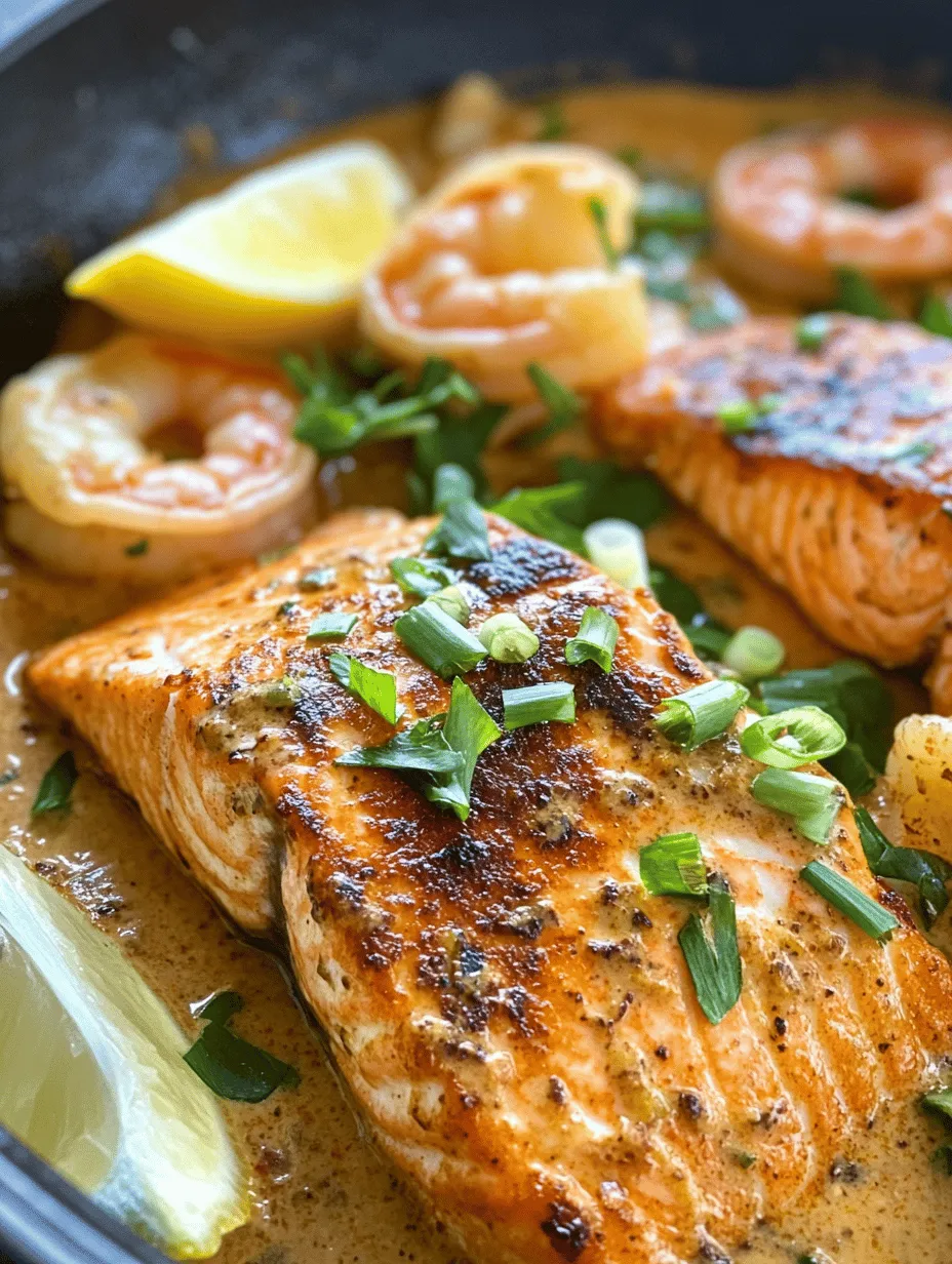 To create the perfect Spicy Salmon & Shrimp with Cajun Cream Sauce, it is essential to understand the core components that make this dish sing. Each ingredient plays a vital role in enhancing the overall flavor profile, ensuring that every bite is memorable.