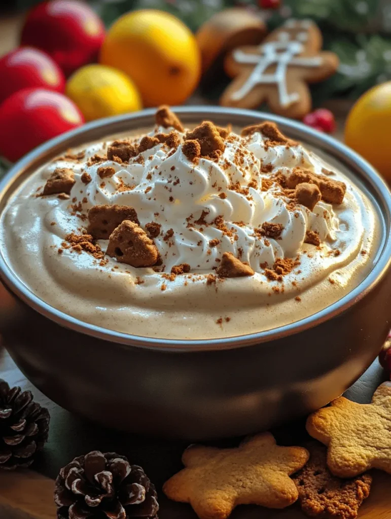 As the holiday season approaches, the comforting aroma of spices like cinnamon, nutmeg, and ginger fills the air, reminding us of festive gatherings and sweet treats. Gingerbread Cheesecake Dip Delight is the perfect indulgence to capture the essence of the season while providing a creamy, delightful dip that pairs perfectly with gingerbread cookies and fresh fruit. Imagine digging into this luxurious dip and tasting the flavors of gingerbread, all while creating joyful memories with family and friends.