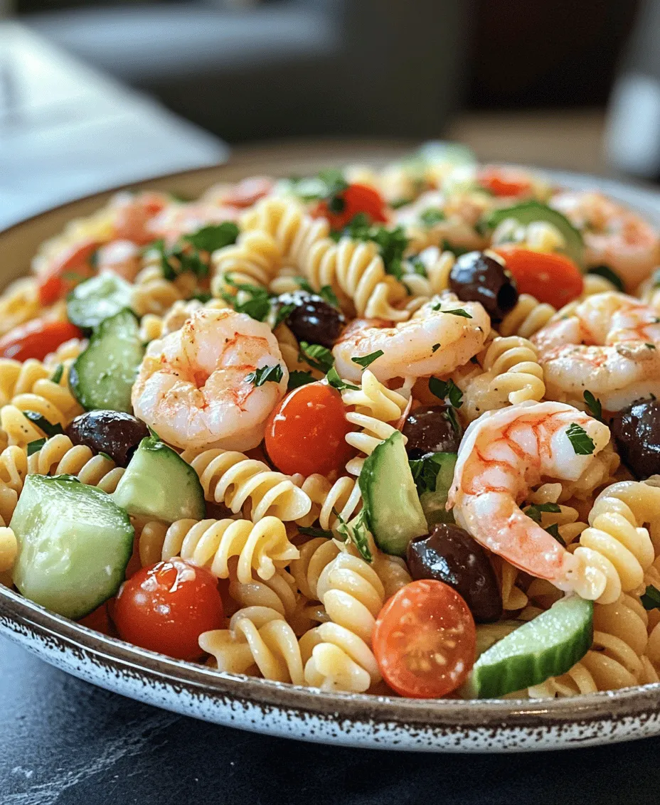 The choice of pasta is crucial in any pasta salad, and for this recipe, we opt for fusilli. This corkscrew-shaped pasta is not only visually appealing but also highly functional. Its unique shape allows it to hold onto the dressing and ingredients, ensuring that every bite is bursting with flavor. Fusilli’s texture provides a satisfying chew, making it a wonderful base for our seafood and vegetables. When cooked to perfection, it becomes the ideal canvas for the vibrant flavors of the Coastal Seafood Pasta Salad Delight.