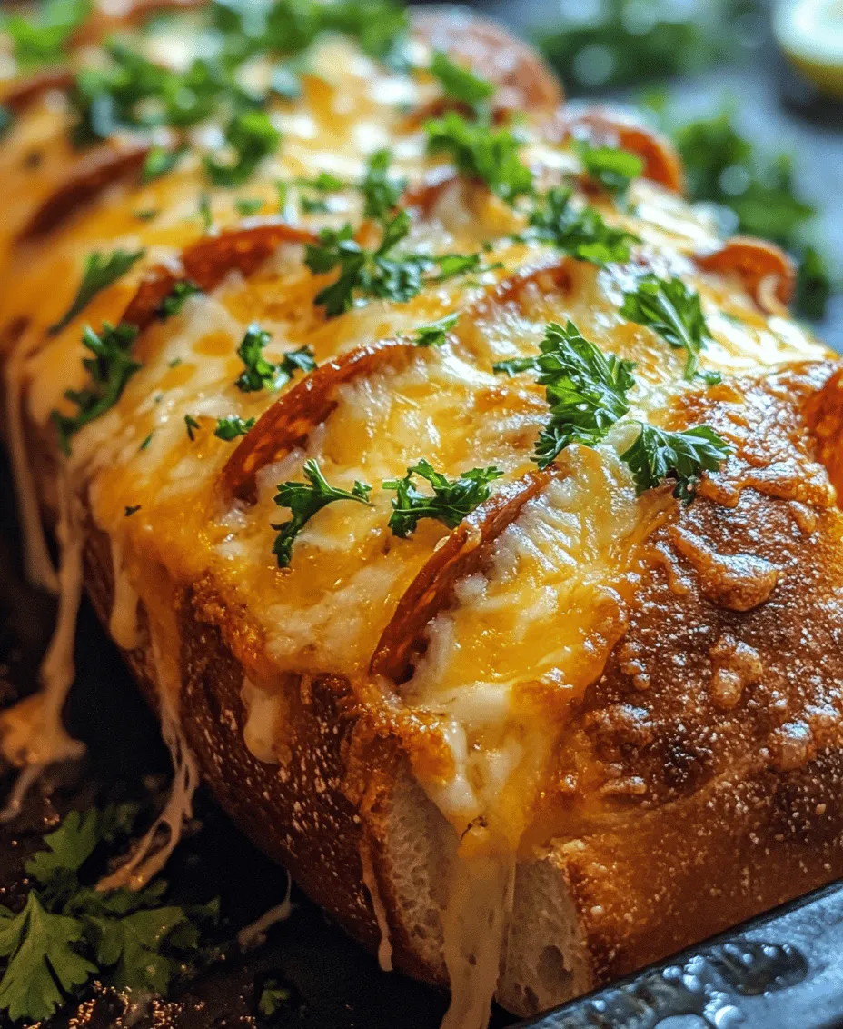 If you're searching for the ultimate appetizer or snack that guarantees to please a crowd, look no further than Pepperoni Stuffed Cheesy Bread. This mouthwatering dish combines the irresistible allure of gooey, melted cheese with the savory goodness of pepperoni, all enveloped in a crusty, golden-brown bread. Whether you're hosting a game-day gathering, a family movie night, or simply craving a cheesy indulgence, this recipe is sure to elevate your culinary experience.