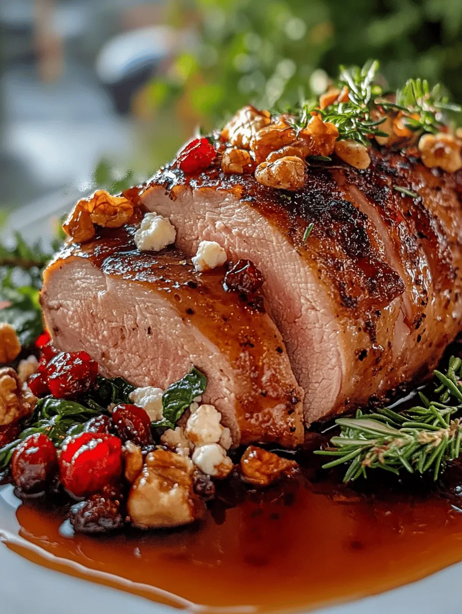 The holidays are the perfect time to impress your family and friends with a show-stopping dish. Imagine carving into a beautifully roasted stuffed pork tenderloin, revealing a stunning filling of vibrant spinach, sweet dried cranberries, and creamy cheese. This festive dish is not just a feast for the eyes; it's a harmonious blend of flavors that captures the essence of Christmas in every bite.