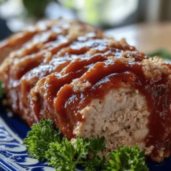 Meatloaf is a classic comfort food that evokes feelings of home, warmth, and family gatherings. This dish has been a staple in kitchens across the globe for generations, known for its hearty, satisfying nature and adaptability. Traditionally made with ground beef, meatloaf can be tailored to suit various tastes and dietary preferences, making it a versatile dish that can be dressed up or down, depending on the occasion. Today, we’re putting a unique twist on the classic recipe by using ground chicken, complemented by the rich and savory flavors of garlic and Parmesan cheese.