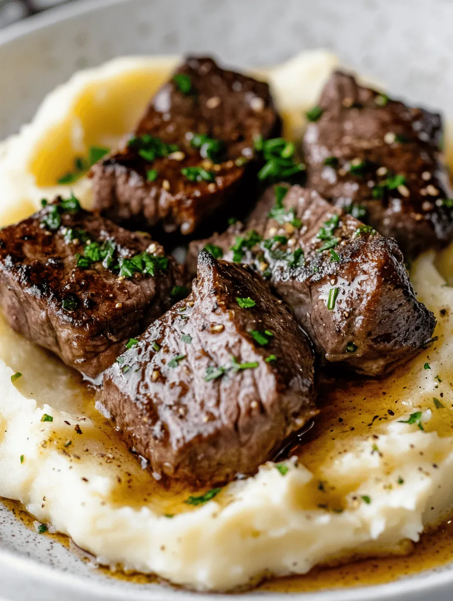 When it comes to comfort food, few dishes can rival the satisfying combination of savory steak bites and creamy mashed potatoes. This meal not only warms the heart but also tantalizes the taste buds, making it perfect for a cozy family dinner or an impressive dish for entertaining guests. The robust flavors of perfectly seasoned steak paired with the velvety texture of mashed potatoes create a delightful balance that caters to both meat lovers and those seeking a fulfilling meal.