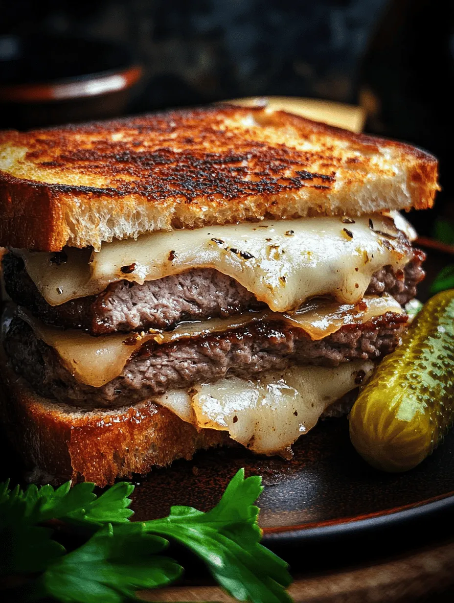 The classic patty melt is a quintessential American dish that beautifully marries the concepts of a burger and a grilled cheese sandwich. This beloved comfort food is often celebrated for its satisfying blend of flavors and textures, making it a go-to option for those seeking a hearty meal. The patty melt features a juicy beef patty, perfectly caramelized onions, and melted Swiss cheese, all nestled between two slices of grilled bread. This recipe not only satisfies hunger but also evokes a sense of nostalgia, transporting many back to simpler times when comfort food was the highlight of mealtime.