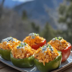 If you’re searching for a dish that combines the excitement of game day flavors with a wholesome serving of vegetables, look no further than Spicy Buffalo Chicken Stuffed Peppers. This vibrant and exciting recipe marries the heat of Buffalo sauce with the comforting creaminess of cheese, all nestled within nutritious bell peppers. The appeal of these stuffed peppers lies not only in their bold flavor profile but also in their versatility — they are perfect for a casual family dinner, a fun gathering with friends, or as a standout dish at a potluck.