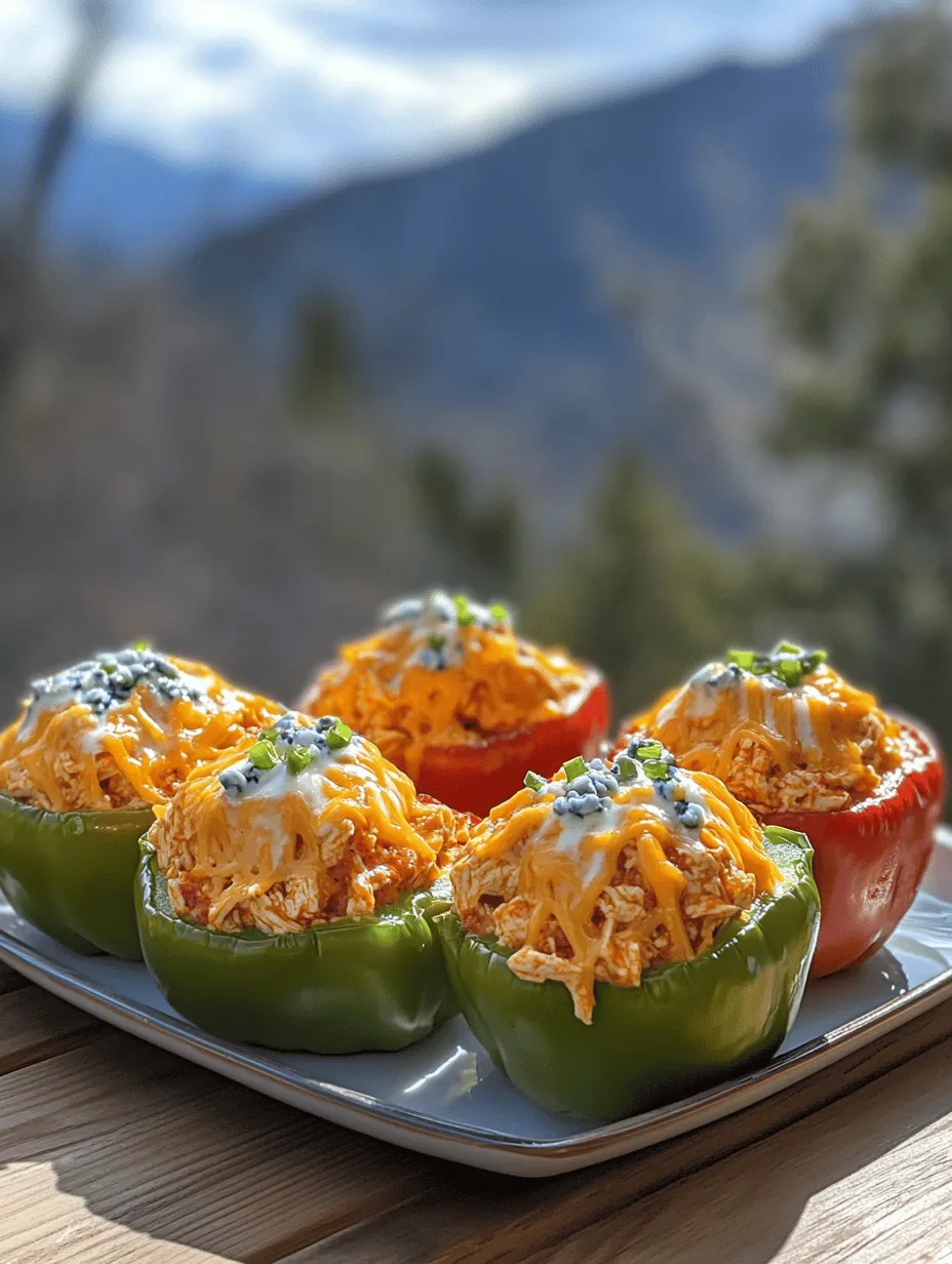 If you’re searching for a dish that combines the excitement of game day flavors with a wholesome serving of vegetables, look no further than Spicy Buffalo Chicken Stuffed Peppers. This vibrant and exciting recipe marries the heat of Buffalo sauce with the comforting creaminess of cheese, all nestled within nutritious bell peppers. The appeal of these stuffed peppers lies not only in their bold flavor profile but also in their versatility — they are perfect for a casual family dinner, a fun gathering with friends, or as a standout dish at a potluck.