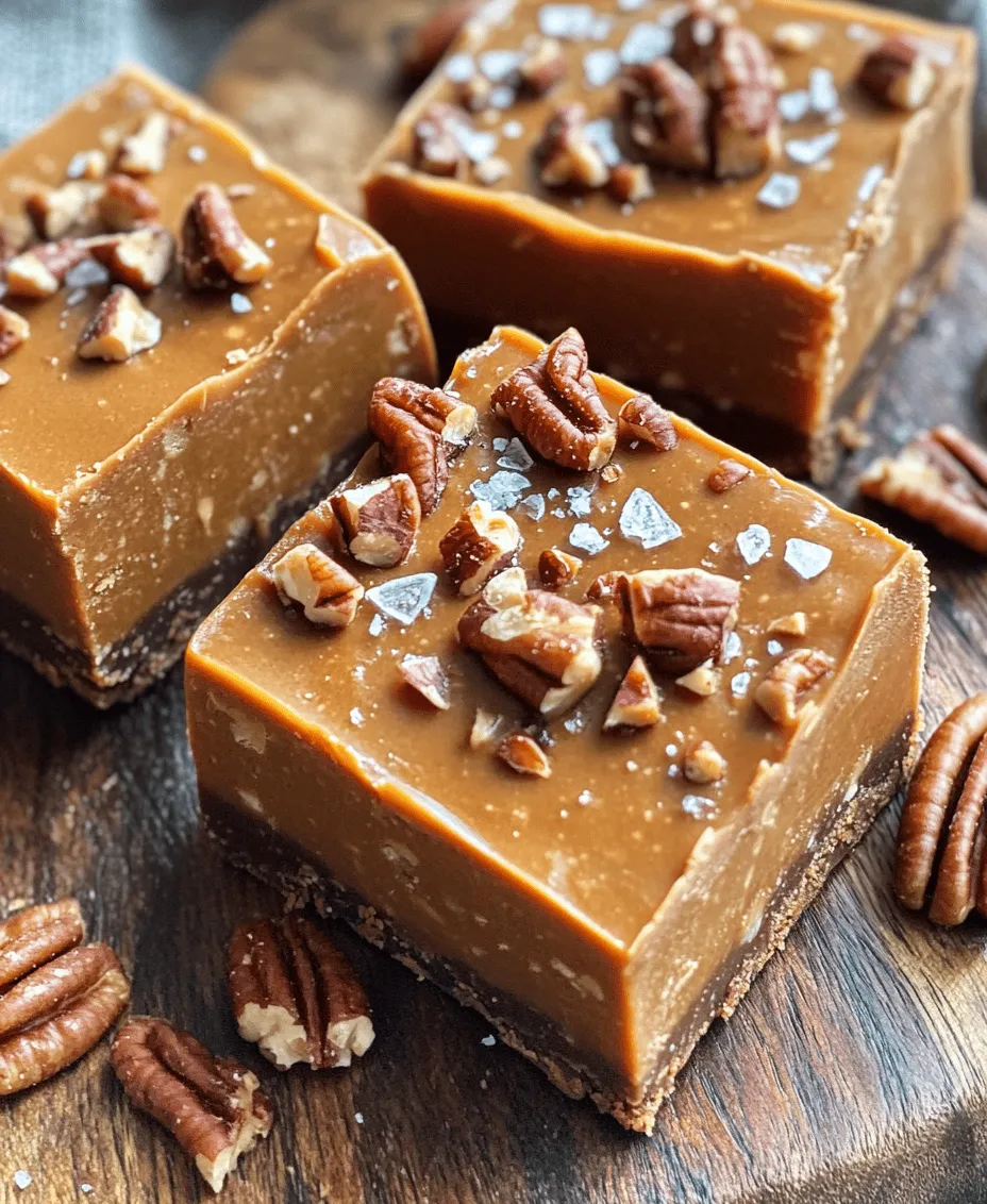 There's something irresistibly charming about homemade fudge. Its smooth, creamy texture and rich flavor can evoke warm memories of family gatherings and holiday celebrations. Each bite delivers a delightful sweetness that melts in your mouth, making it a favorite treat for many. Among the myriad of fudge varieties available, <strong>Butterscotch Pecan Fudge Bliss</strong> stands out as a uniquely satisfying blend of flavors and textures. This indulgent treat combines the caramel-like sweetness of butterscotch with the rich, nutty crunch of pecans, creating a fudge that is both decadent and comforting.” /></p>
</p>
<h3>Optional Garnishes</h3>
</p>
<p>Garnishes can elevate your Butterscotch Pecan Fudge Bliss from delicious to extraordinary. Adding additional pecans on top not only enhances the visual appeal but also complements the rich, nutty flavor of the fudge. Toasted pecans can be chopped or left whole, depending on your aesthetic preference. The process of toasting nuts intensifies their flavor, creating a more robust taste profile that pairs harmoniously with the fudge’s sweetness.</p>
</p>
<p>Another optional garnish is flaked sea salt. A sprinkle of sea salt on top of the fudge contrasts beautifully with the sweet, buttery notes, enhancing the overall flavor experience. This savory touch also adds a sophisticated element to your dessert, making it not only a treat for the palate but also a feast for the eyes.</p>
</p>
<h3>Preparation Steps Explained</h3>
</p>
<h4>Preparing Your Pan</h4>
</p>
<p>Before diving into the fudge-making process, it’s crucial to prepare your pan correctly. Line an 8×8-inch square baking dish (or similar size) with parchment paper, ensuring that it hangs over the edges. This will allow you to lift the fudge out of the pan easily once it’s set. Additionally, lightly grease the parchment paper with cooking spray or butter. This step is essential for preventing the fudge from sticking and ensures a smooth release once it’s cooled.</p>
</p>
<h4>Melting Butter and Brown Sugar</h4>
</p>
<p>The key to achieving the perfect texture in your fudge starts with melting butter and brown sugar together. In a medium saucepan, melt the butter over medium heat, stirring constantly to prevent burning. Once the butter is melted, add the brown sugar. The combination of the two should be brought to a gentle boil, stirring continuously. This step is vital because it allows the sugar to dissolve completely, preventing graininess in your fudge. Cook for about 2-3 minutes until the mixture becomes glossy and slightly thickened. This process not only creates a creamy consistency but also enhances the flavor through caramelization.</p>
</p>
<h4>Adding Sweetened Condensed Milk</h4>
</p>
<p>Next, it’s time to add sweetened condensed milk. This ingredient plays a crucial role in the fudge’s texture, providing creaminess and sweetness. To ensure that it thickens properly, remove the saucepan from the heat and gradually stir in the sweetened condensed milk, combining thoroughly. It’s essential to mix this in off the heat to avoid any potential curdling or separation. Return the mixture to low heat, stirring constantly until it reaches a smooth and thick consistency—about 5-7 minutes. This step is where the magic happens, transforming your mixture into a luscious fudge base.</p>
</p>
<h4>Incorporating Chips and Vanilla</h4>
</p>
<p>Once your mixture is smooth and creamy, it’s time to incorporate the butterscotch chips and vanilla extract. Remove the saucepan from the heat again and add the chips, stirring until they melt completely into the mixture. This process requires patience—ensure that the heat is off to prevent the chips from becoming grainy. Stir in a teaspoon of pure vanilla extract, which adds depth to the flavor. The combination of the butterscotch and vanilla creates a decadent base that is irresistible.</p>
</p>
<h4>Folding in Pecans</h4>
</p>
<p>Now, it’s time to fold in the pecans. If you chose to toast your nuts beforehand, ensure they have cooled slightly before adding them to the fudge mixture. Toasting the pecans enhances their flavor and adds a delightful crunch. Gently fold the nuts into the fudge, ensuring they are evenly distributed without over-mixing, which can deflate the mixture. The result should be a rich, buttery fudge dotted with crunchy pecans, creating a delightful contrast in texture.</p>
</p>
<h4>Pouring into the Pan</h4>
</p>
<p>With your fudge mixture complete, pour it into the prepared pan. Utilize a spatula to spread it evenly, making sure to reach the corners of the pan. To achieve a smooth surface, you can lightly tap the pan on the countertop to remove any air bubbles. This step will also help to level the fudge, ensuring a uniform thickness throughout.</p>
</p>
<h4>Chilling the Fudge</h4>
</p>
<p>Chilling the fudge is an essential step for achieving the right texture. Cover the pan with plastic wrap or aluminum foil and place it in the refrigerator for at least 2-3 hours, or until fully set. This cooling time allows the fudge to firm up, resulting in a perfect, sliceable dessert. It’s important not to rush this process; patience is key for achieving that melt-in-your-mouth texture that defines Butterscotch Pecan Fudge Bliss.</p>
</p>
<h3>Serving Suggestions</h3>
</p>
<p>When it comes to serving Butterscotch Pecan Fudge, presentation is everything. Once the fudge has chilled and set, lift it out of the pan using the overhanging parchment paper. Place it on a cutting board and slice it into squares or rectangles, depending on your preference. For a polished look, you can arrange the fudge on a decorative platter or tiered cake stand.</p>
</p>
<p>Pairing suggestions can enhance the overall dessert experience. Consider serving your fudge with a glass of cold milk, a rich cup of coffee, or a scoop of vanilla ice cream. Each of these options complements the sweet, nutty flavors of the fudge and adds a delightful contrast to its richness. For a festive touch, you might also consider serving it alongside seasonal desserts like pumpkin pie or apple crisp during the holidays.</p>
</p>
<p>To maintain freshness, store your Butterscotch Pecan Fudge in an airtight container at room temperature for up to one week. If you live in a particularly warm climate, refrigeration may be necessary to prevent melting. For longer storage, you can freeze the fudge, wrapped tightly in plastic wrap and then placed in a freezer-safe container, for up to three months. When you’re ready to enjoy, simply let it thaw in the refrigerator overnight.</p>
</p>
<h3>Nutritional Information</h3>
</p>
<p>While Butterscotch Pecan Fudge Bliss is undoubtedly a treat, it’s essential to be mindful of its nutritional aspects. Each piece of fudge typically contains a mix of sugars, fats, and carbohydrates, mostly derived from butter, sweetened condensed milk, and butterscotch chips. The pecans contribute healthy fats and protein, making the fudge a more wholesome indulgence.</p>
</p>
<p>For those watching their portion sizes, it’s advisable to cut the fudge into smaller squares, allowing you to savor the flavor without overindulging. A typical serving size is about one square, which can be a satisfying way to enjoy this delightful dessert while keeping your dietary goals in mind. Remember, moderation is key, and the joy of making and sharing this fudge can be just as sweet as the treat itself.</p>
</p>
<h3>Conclusion</h3>
</p>
<p>Making Butterscotch Pecan Fudge Bliss is not just about creating a delicious dessert; it’s about the joy of cooking and sharing something special with friends and family. The process is simple yet rewarding, allowing you to experiment with flavors and textures as you create your own version of this classic treat. Whether you choose to garnish it with additional pecans or a sprinkle of flaked sea salt, each bite will be a heavenly blend of sweetness and nuttiness.</p>
</p>
<p>Encouragement to experiment with the recipe can lead to endless variations—consider adding chocolate chips, dried fruits, or even a swirl of caramel for an extra layer of flavor. This recipe is versatile enough to accommodate your personal taste preferences, making it a fantastic addition to any dessert table or a delightful gift for loved ones.</p>
</p>
<p>So gather your ingredients, roll up your sleeves, and enjoy the process of creating Butterscotch Pecan Fudge Bliss. It’s a recipe that is sure to become a family favorite, bringing joy and sweetness to every occasion.</p>
</div>